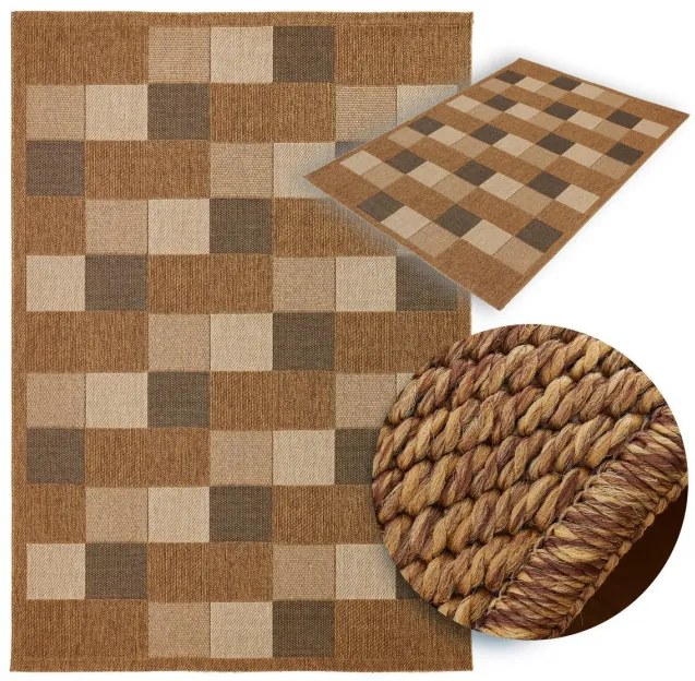 Koberec Adana Chess Beige