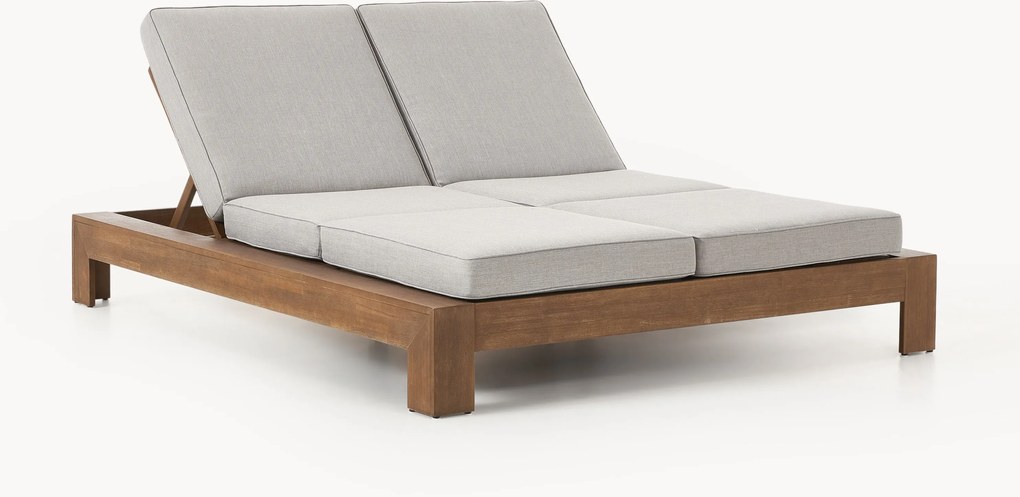 Dvojité záhradné ležadlo z akáciového dreva Joshua