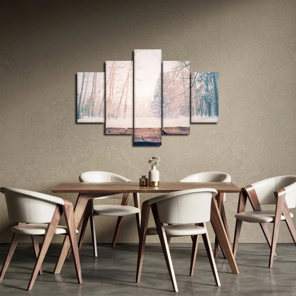 Obraz - Výhľad do lesa (150x105 cm)