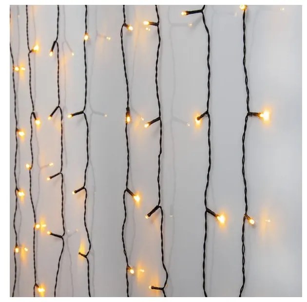 Vonkajšia svetelná LED reťaz Star Trading Curtain, dĺžka 1,3 m