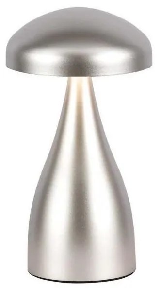 LED Stmievateľná dobíjacia stolná lampa LED/1W/5V 3000-6000K 1800 mAh strieborná