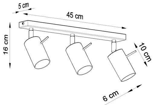 Brilagi -  LED Bodové svietidlo ASMUS 3xGU10/7W/230V čierna
