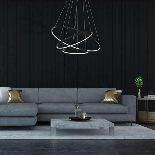 LED Luster na lanku ORION 3xLED/99W/230V