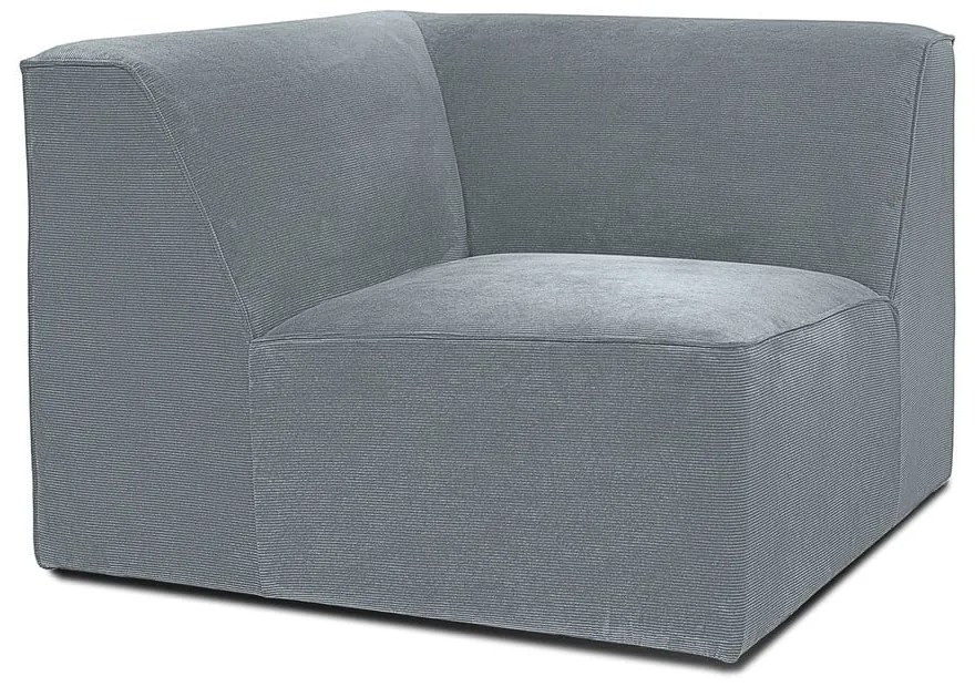 Sivý menčestrový modul pohovky (variabilný) Sting – Scandic