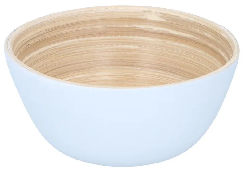 EDCO Bambusová miska, 12 x 6 cm, biela