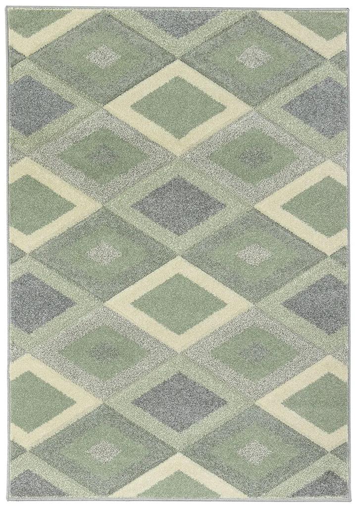 Koberce Breno Kusový koberec PORTLAND 1505/RT4H, zelená, viacfarebná,80 x 140 cm