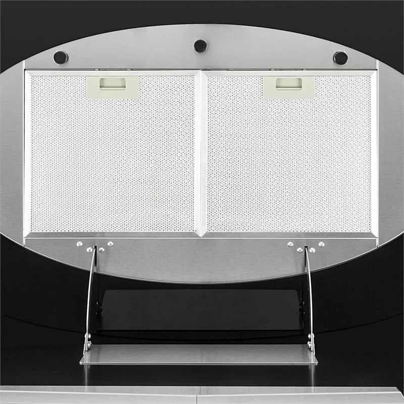 Klarstein Secret Service, digestor, 110 cm, stropný, 647 m³/h, sklo, LED, čierny