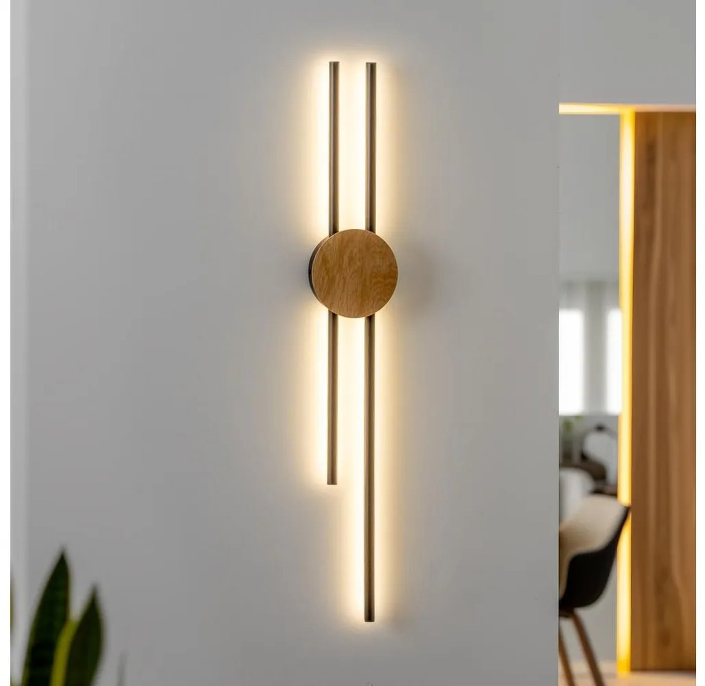 Brilagi - LED Nástenné svietidlo WOODY COLLINE LED/15W/230V 80 cm dub