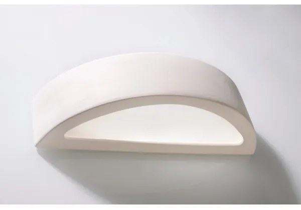 Sollux SL.0001 - Nástenné svietidlo ATENA 1xE27/60W/230V 40,5 cm biela