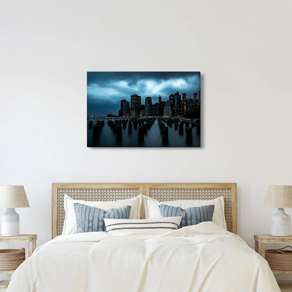 Obraz - Pohľad na mrakodrapy New Yorku (90x60 cm)