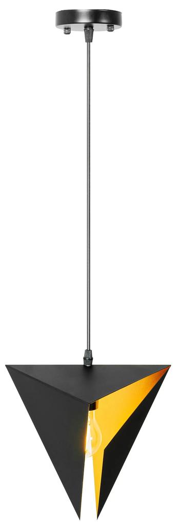 Toolight - Trojuholníková stropná lampa 1xE27 APP253-1CP, čierna, OSW-08008