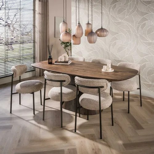 Jedálenský stôl 55-93 Central 180x90cm Masív Drevo Acacia - Komfort-nábytok
