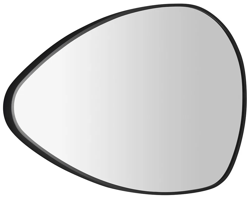 Sapho Sapho, STEN zrkadlo v ráme 80x51cm, čierna matná, NA380