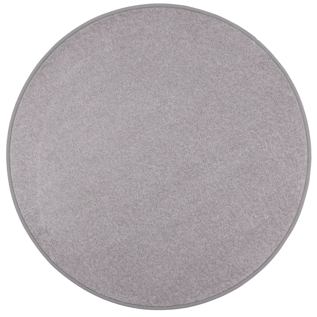 Vopi koberce AKCIA: 67x67 (průměr) kruh cm Kusový koberec Eton sivý 73 kruh - 67x67 (priemer) kruh cm