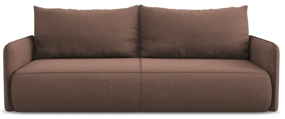 Ružová rozkladacia/s úložným priestorom pohovka 216 cm Nanea – Makamii