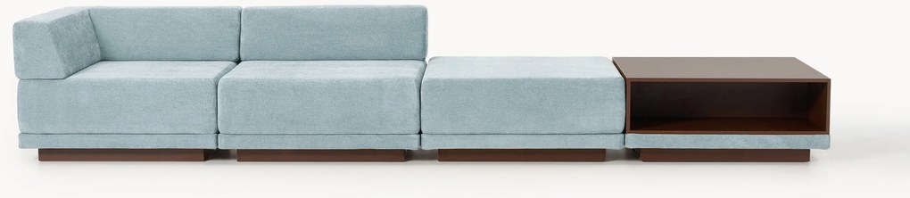 Modulárna pohovka's konferenčným stolíkom a podnožkou Colin (4-miestna)