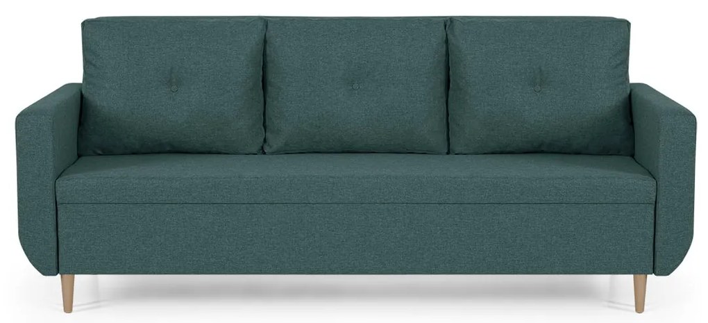 Pohovka pre 3 osoby s funkciou spania DORIS Tyrkysová