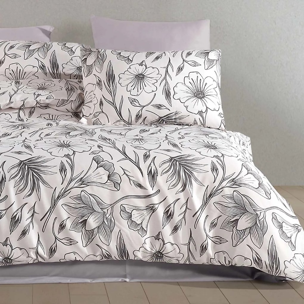 SATÉNOVÉ OBLIEČKY CARINA EXCLUSIVE 160X200 CM, 2KS 70X80 CM KVETY