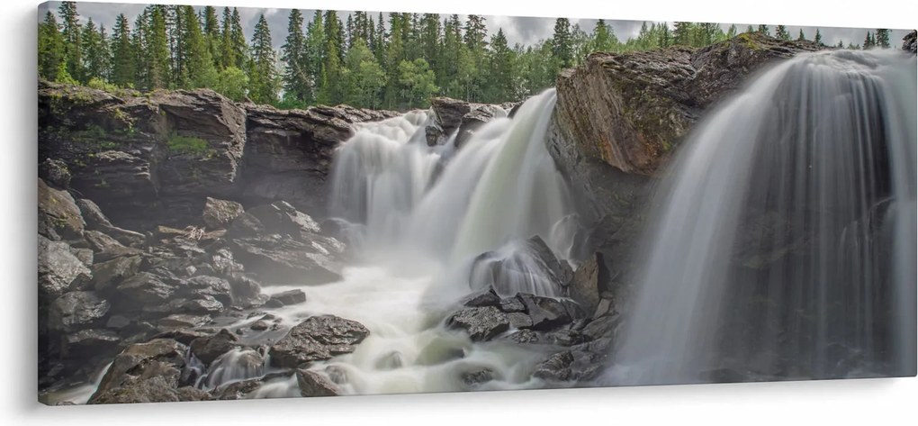 Obraz vodopádov (120x50 cm)