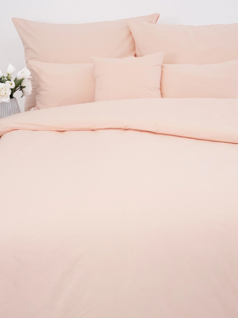 Predĺžené bavlnené obliečky Renforcé - Jasmine lososová