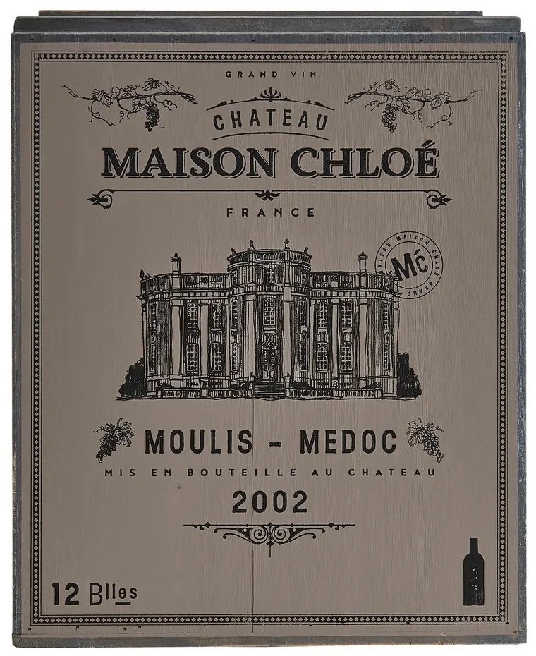 Butlers VINOTHEK Regál na víno - šedá