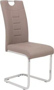 Jedálenská stolička Ruby, cappuccino ekokoža%