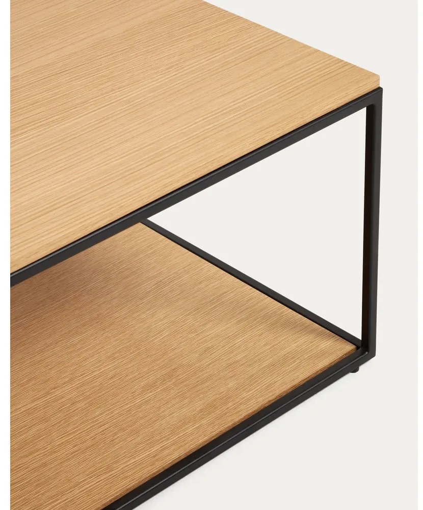 Konferenčný stolík s doskou v dubovom dekore v prírodnej farbe 60x110 cm Yoana – Kave Home