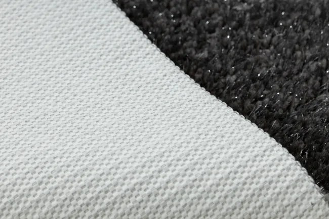 Kúpeľňový koberček SYNERGY glamour / lurex, sivý kruh