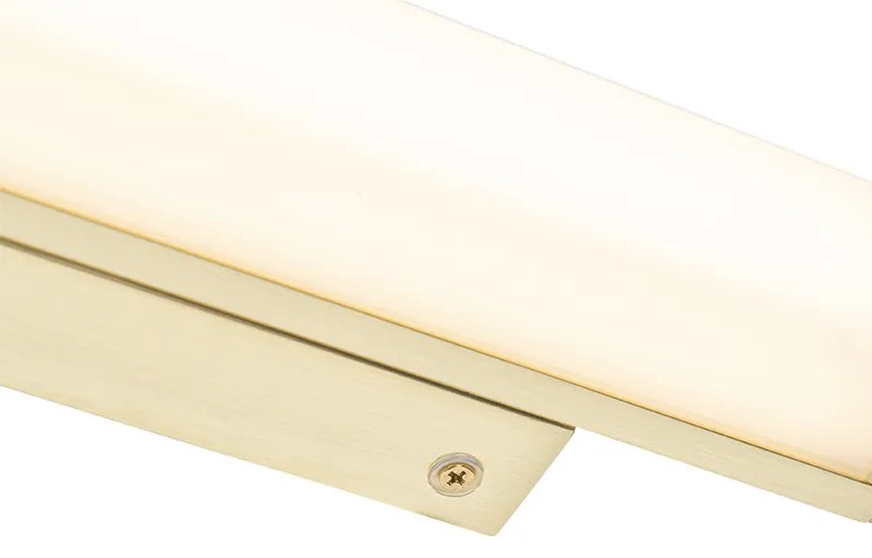 Kúpeľňová nástenná lampa mosadz 32 cm vrátane LED IP44 - Cascada