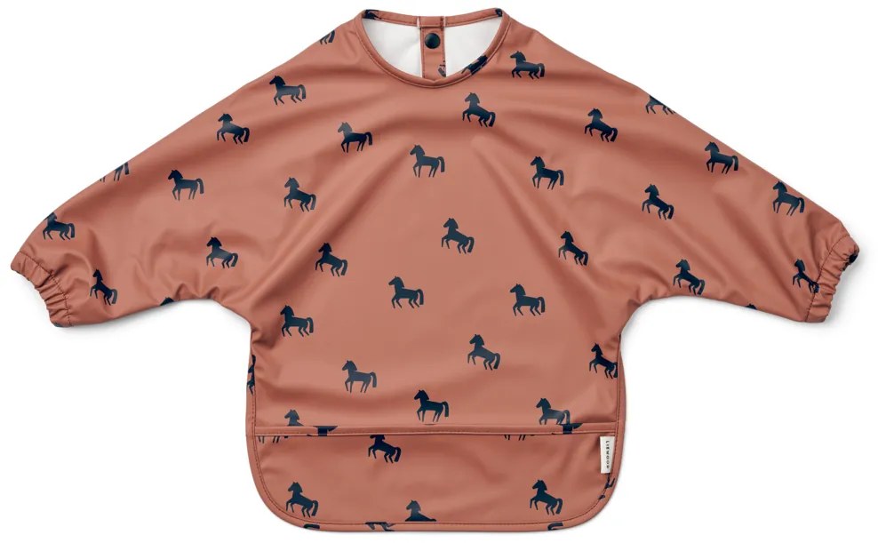 Liewood Nepremokavý podbradník s rukávmi Merle: Horses Dark rosetta
