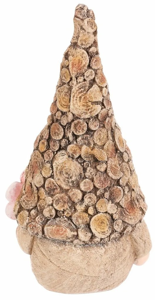 Záhradná dekorácia Škriatok kvetinka, 11 x 9 x 21cm, polyresin
