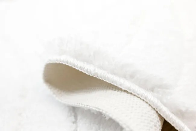 Kúpeľňový koberček Sara biely, vlny