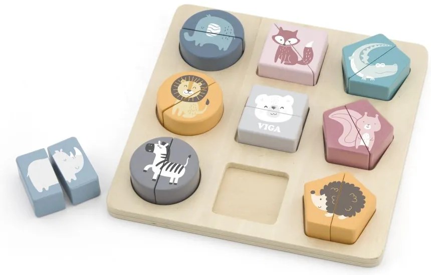 Viga drevené puzzle pre deti