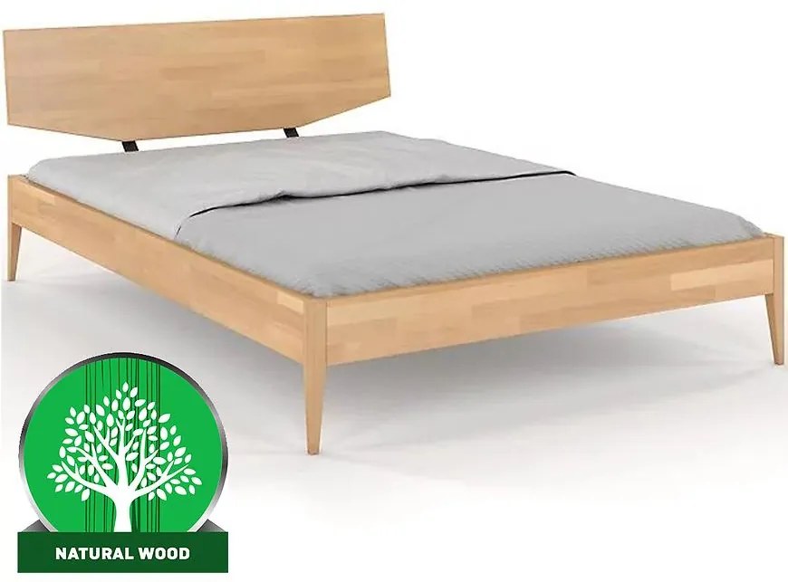 Posteľ drevené Buk Skandica Sund/180x200/prírodný