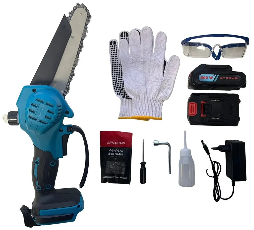 Gordon Akumulátorová ručná mini pílka GORDON G1098 + 2x reťaz + 2x batéria 21v 1500mAh