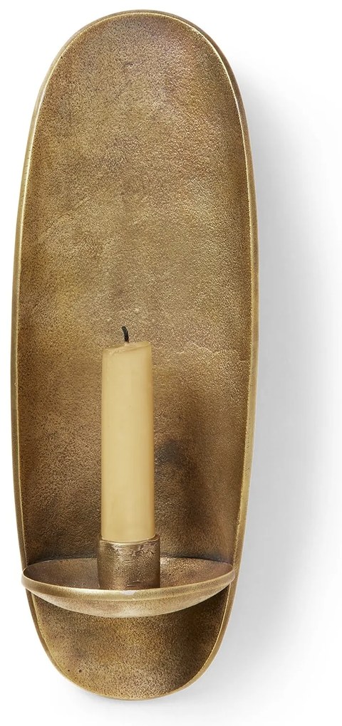 Ferm Living Nástenný svícen Agapé Brass