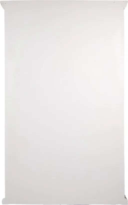 Biela antik drevená knoihovna Christiane - 116*36*195 cm