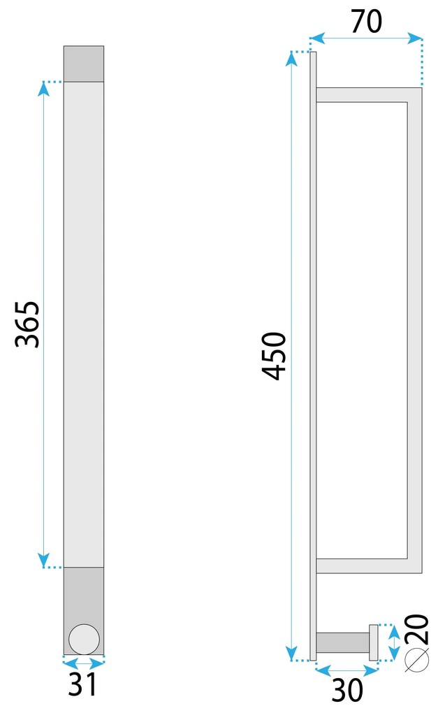 Rea Rea, kúpeľňový držiak/háčik na uteráky, čierna matná, REA-98025