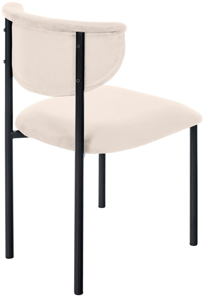 Stolička pre návštevy Gambell zamat - krémová