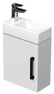 Kúpeľňová skrinka s umývadlom SAT Cube Way 40x47,5x20 cm biela lesk CUBE320401DCBL, 1 ks