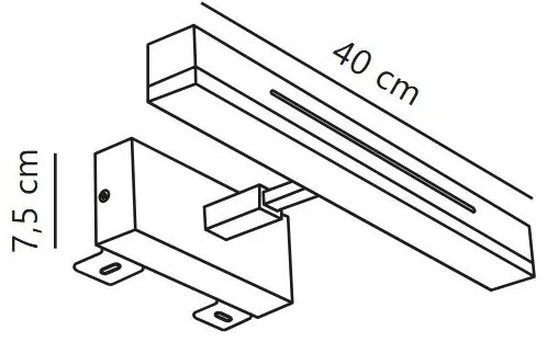 Nordlux - LED stmievateľné kúpeľňové zrkadlové svetlo OTIS LED/14W/230V IP44