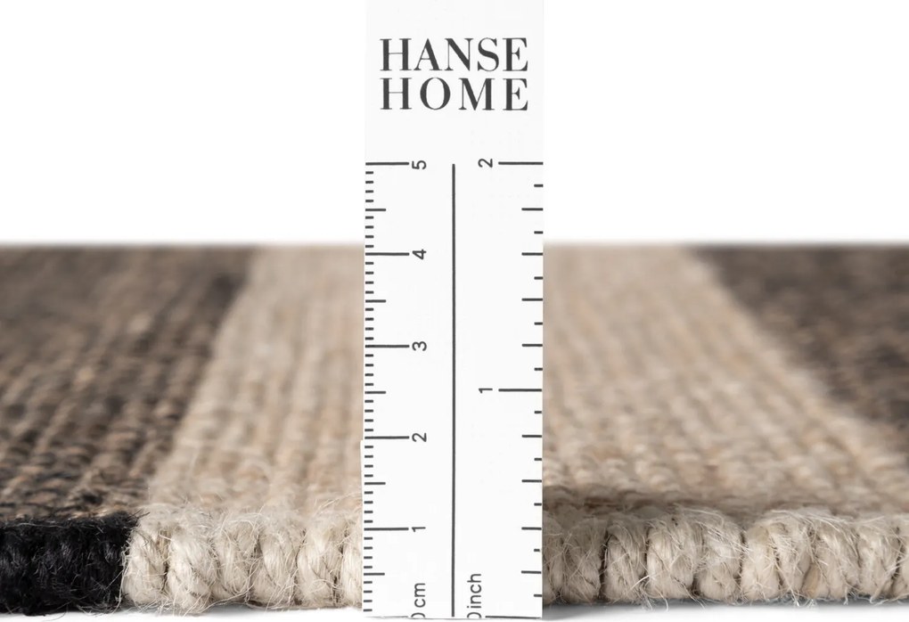 Hanse Home, Behúň Handloom 106334 Playa White Black, 80x300, čiernobiela, chodba / predsieň