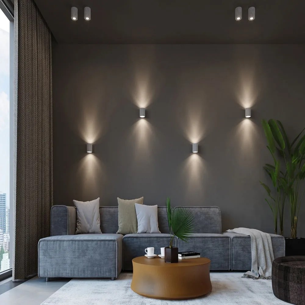 Betónové nástenné svietidlo Nice Lamps Roda