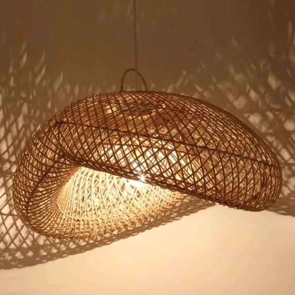 Ratanová lampa Luna veľká