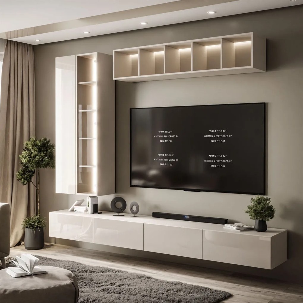 OBÝVACIA STENA DAZIO 2 KAŠMÍR LESK LED 250 cm