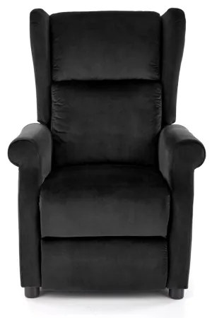 Polohovacie kreslo RELAXA čierne