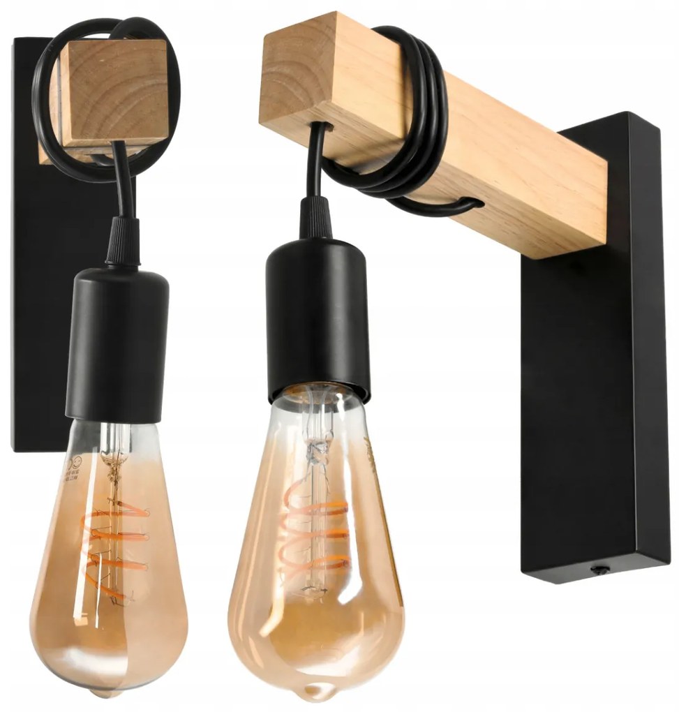 BERGE LED nástenné svietidlo 1x E27 Loft