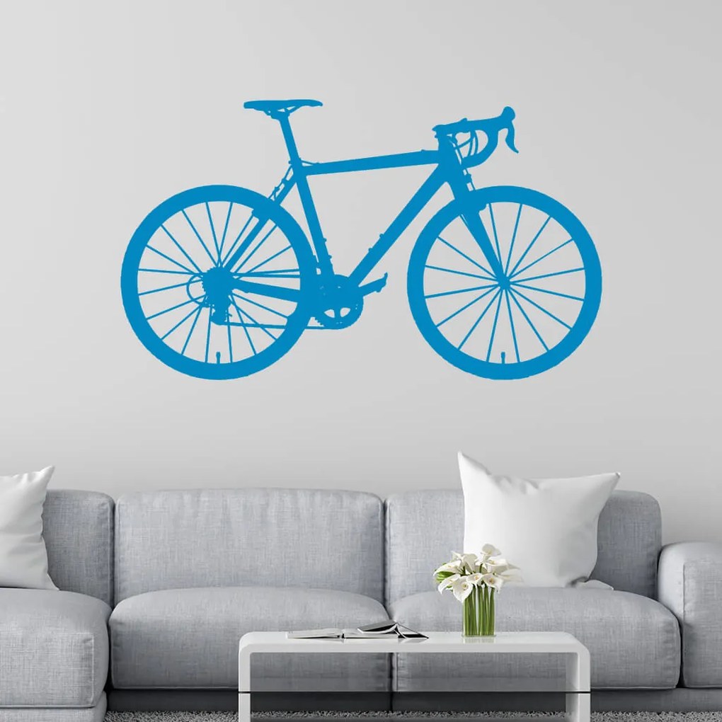 Veselá Stena Samolepka Bicykel Farba: černá, Veľkosť: 100 x 58 cm
