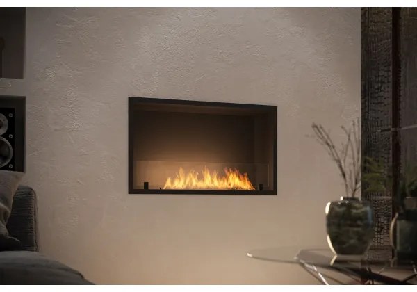 InFire - Vstavaný BIO krb 49,4x84,4 cm 3,5kW čierna
