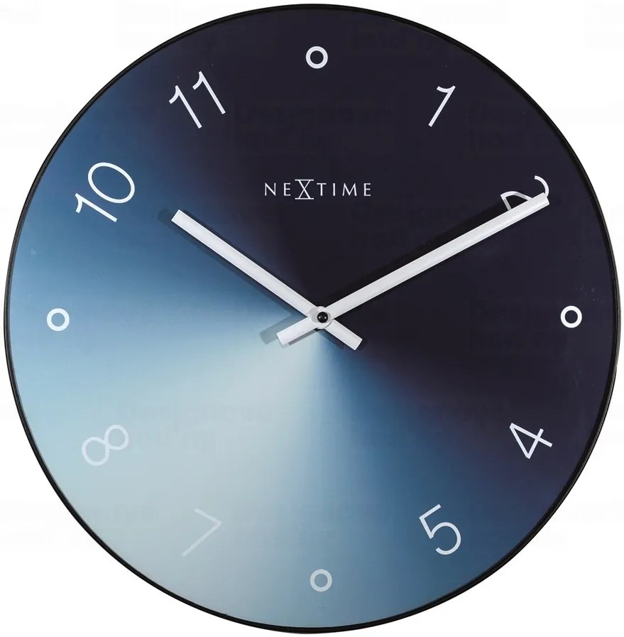 Designové nástěnné hodiny 8194bl Nextime Gradient 40cm